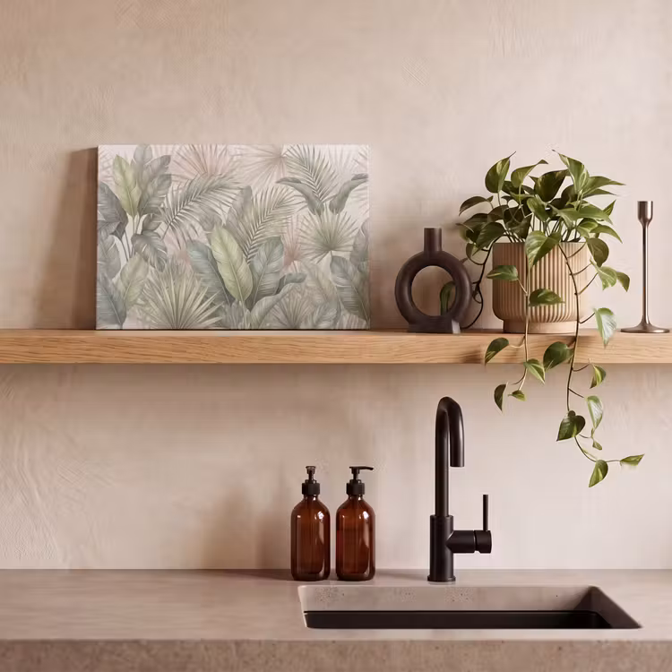 Planten - Tropisch - Bladeren - Groen - Natuur canvas 2cm klein -sfeer3