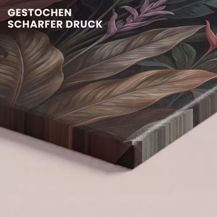 Planten - Tropisch - Jungle - Donker - Natuur canvas 2cm klein -closeup_print_DE