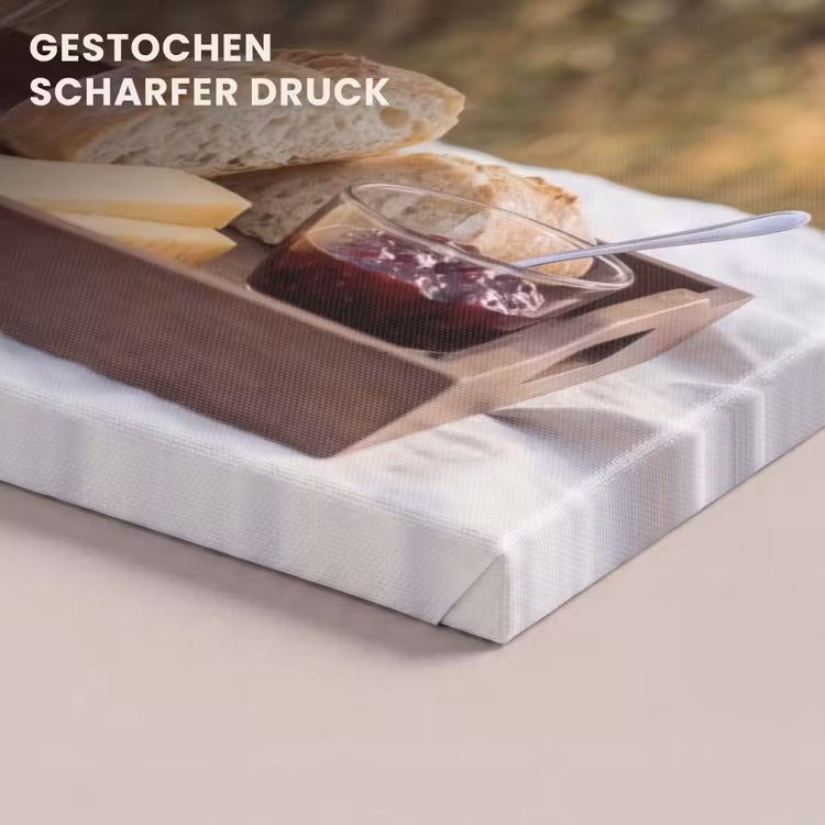 Picknick - Wijn - Kaasplankje canvas 2cm klein -uniquesellingpoint_afwerking-onlywow_DE