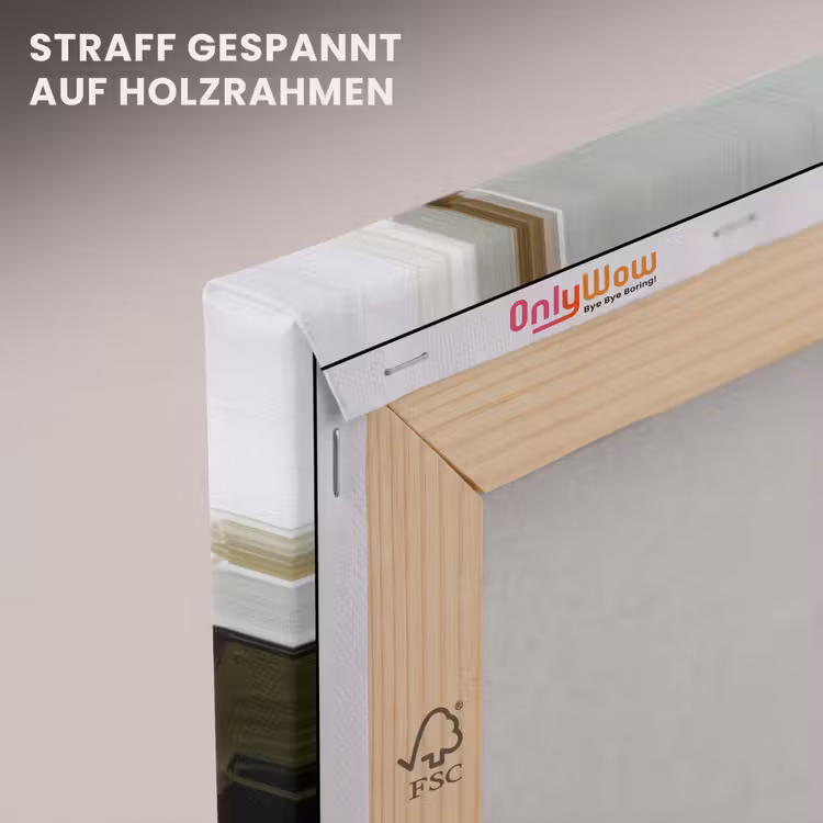 Penseelstreken - Groen - Abstract - Japandi canvas 2cm klein -uniquesellingpoint_afwerking-onlywow_DE