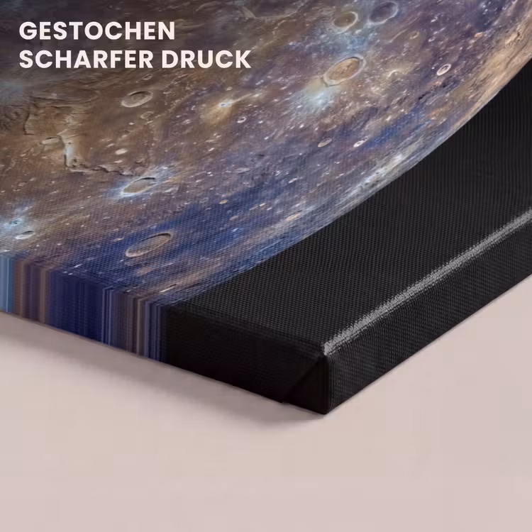 Leinwandbild - Planet – Krater – Weltraum - Planeet - Kraters - Ruimte canvas 2cm klein