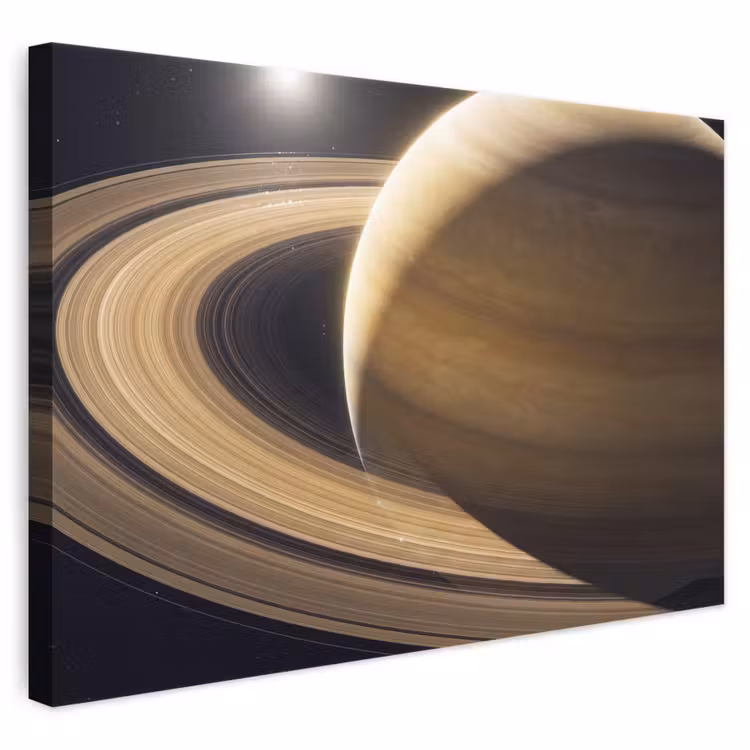 Leinwandbild - Planet – Ringe – Weltraum - Planeet - Ringen - Ruimte canvas 2cm klein