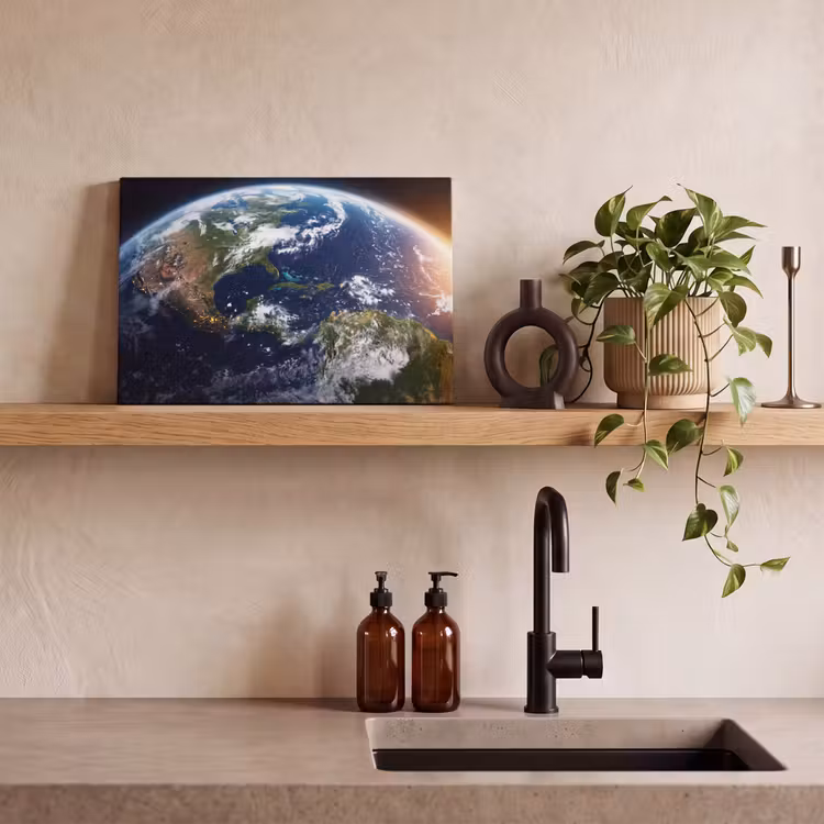 Leinwandbild - Planet – Weltraum – Kosmos - Planeet - Ruimte - Kosmos canvas 2cm klein