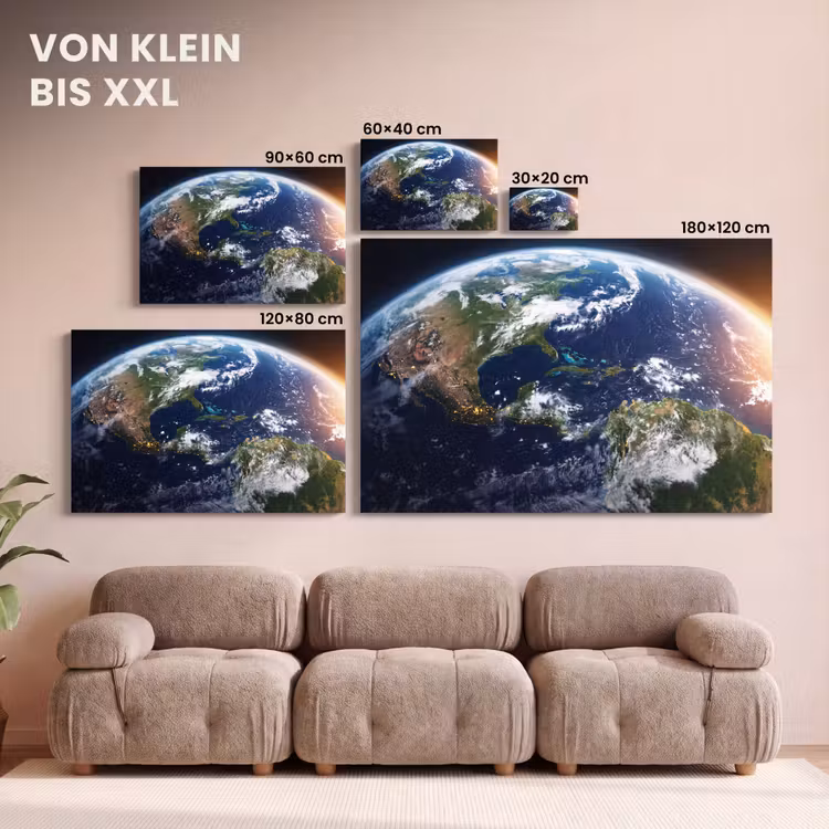 Leinwandbild - Planet – Weltraum – Kosmos - Planeet - Ruimte - Kosmos canvas 2cm klein