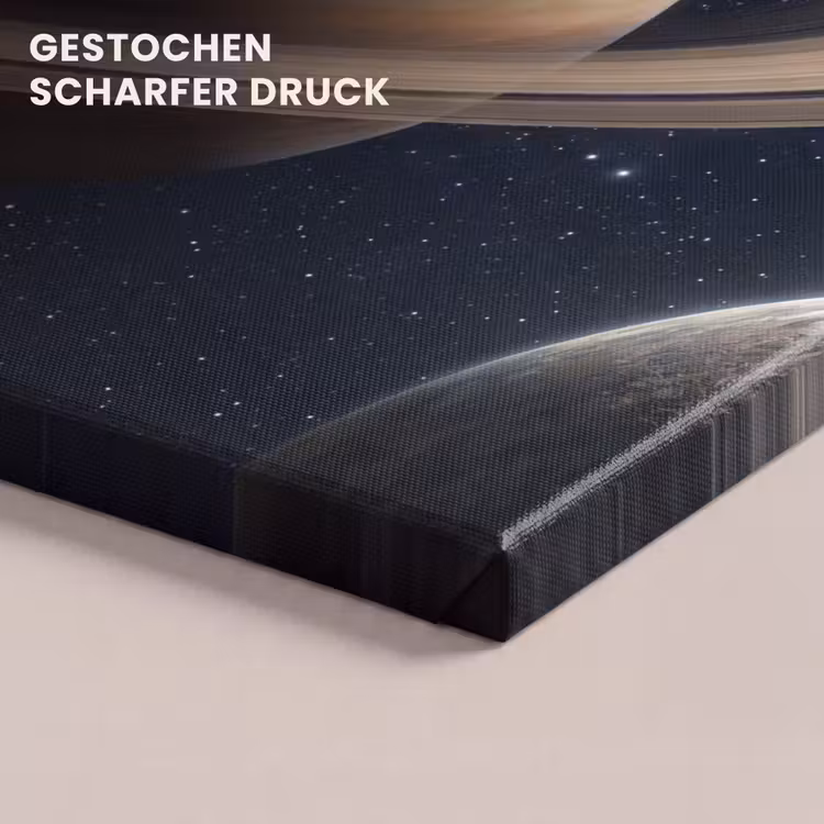 Planeten - Saturnus - Ruimte canvas 2cm klein -uniquesellingpoint_afwerking-onlywow_DE
