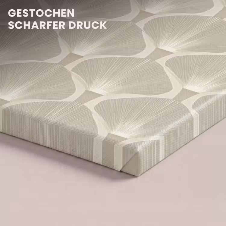 Paneel - Ginkgo - Zand canvas 2cm klein 34 -closeup_print_DE