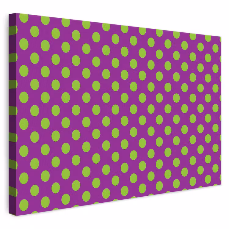 Stippen - Klassiek - Groen canvas 2cm klein 34 -3d