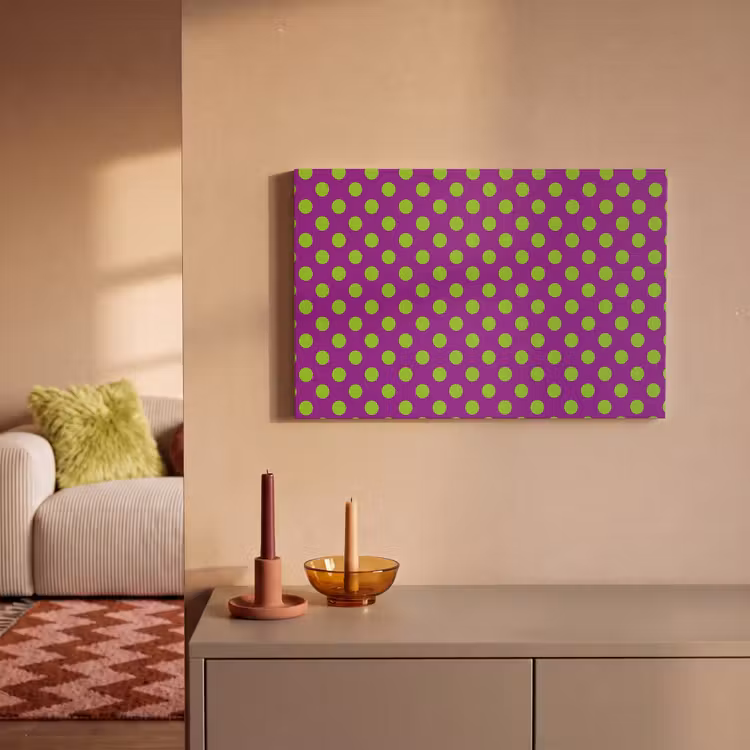 Stippen - Klassiek - Groen canvas 2cm klein 34 -sfeer1