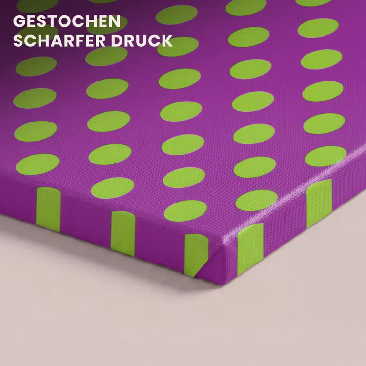 Stippen - Klassiek - Groen canvas 2cm klein 34 -closeup_print_DE