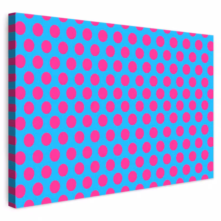 Stippen - Klassiek - Roze canvas 2cm klein 34 -3d