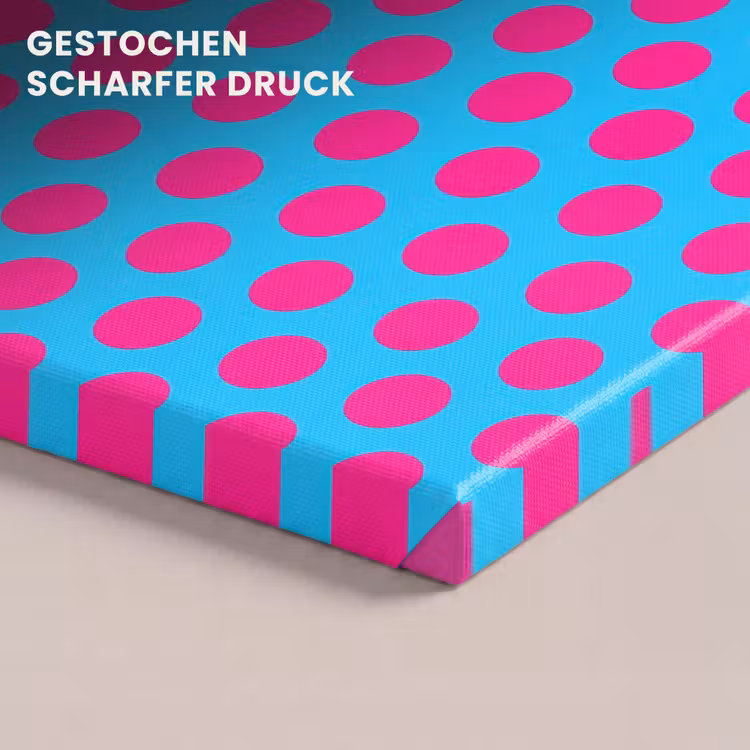Stippen - Klassiek - Roze canvas 2cm klein 34 -closeup_print_DE