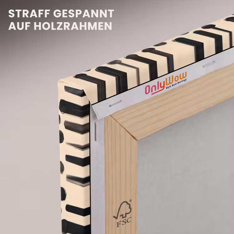 Stippen - Patroon - Zwart canvas 2cm klein 34 -uniquesellingpoint_afwerking-onlywow_DE