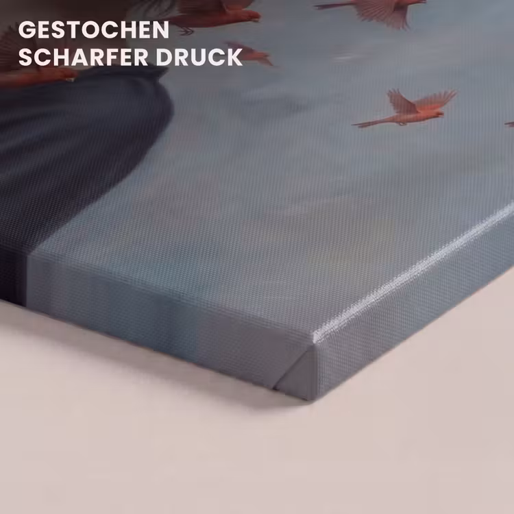 Portret - Krachtig - Rood canvas 2cm klein -uniquesellingpoint_afwerking-onlywow_DE