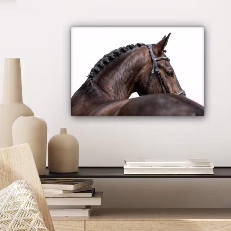 Portret - Paard - Elegant canvas 2cm klein -closeup_print_DE