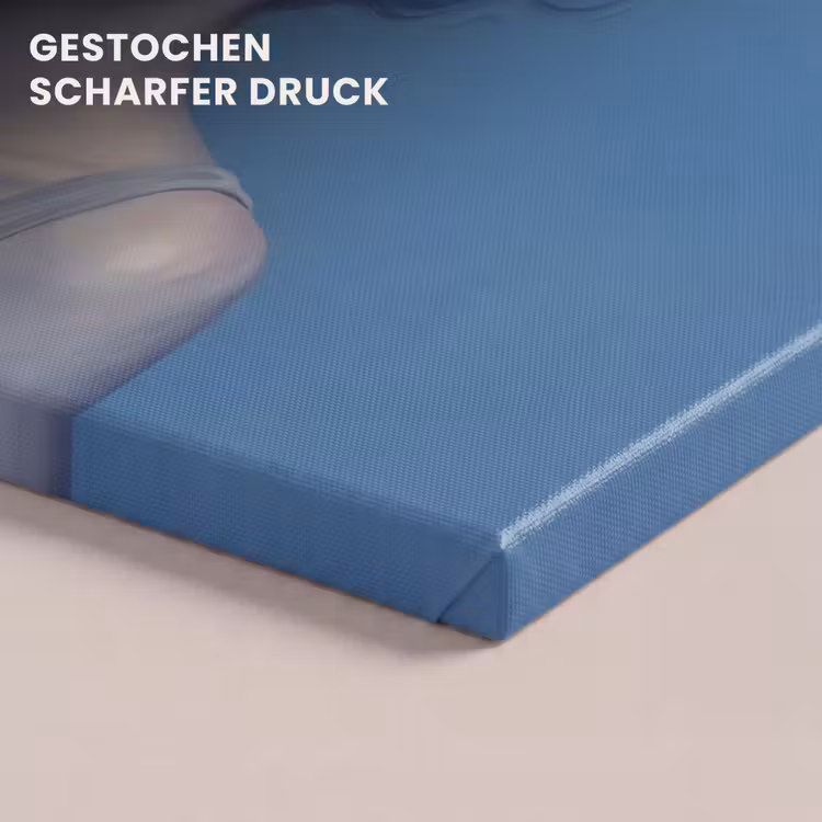 Portret - Zonnebril - Rook - Abstract - Blauw canvas 2cm klein -closeup_print_DE