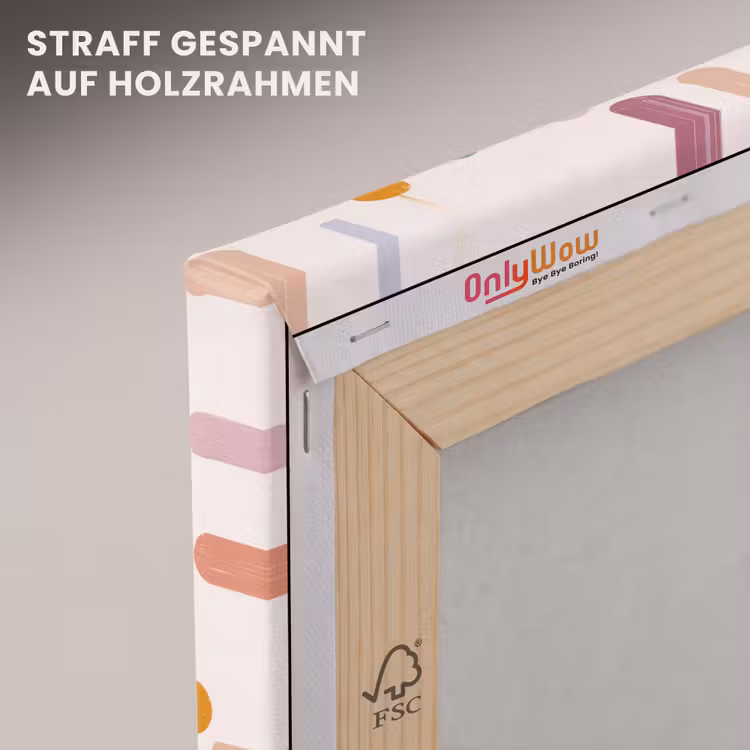 Stippen - Subtiel - Kleurrijk canvas 2cm klein 34 -uniquesellingpoint_afwerking-onlywow_DE
