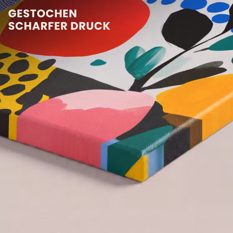 Stippen - Vormen - Modern - Kleuren canvas 2cm klein -closeup_print_DE