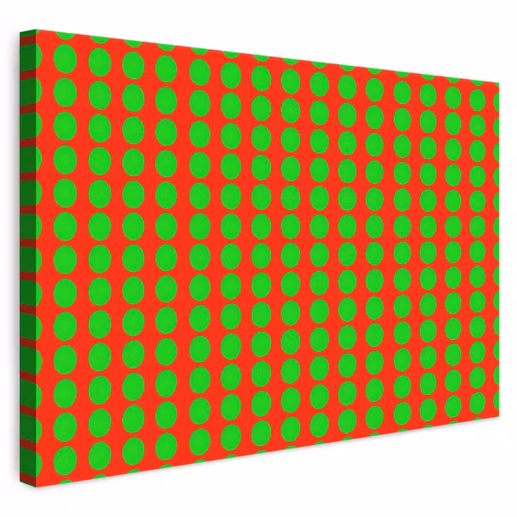 Stippen - Patroon - Groen canvas 2cm klein 34 -3d