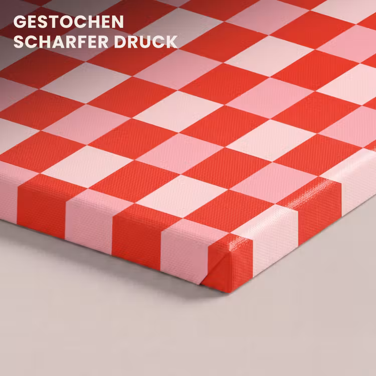 Vierkant - Klassiek - Rood canvas 2cm klein 34 -closeup_print_DE