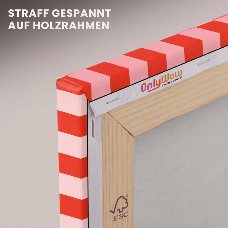 Vierkant - Klassiek - Rood canvas 2cm klein 34 -uniquesellingpoint_afwerking-onlywow_DE