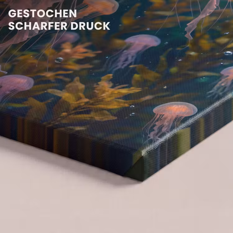 Kwal - Roze - Onderwater - Zeeleven - Dieren canvas 2cm klein -closeup_print_DE