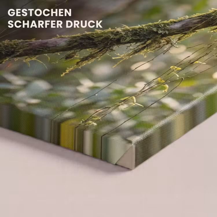 Quetzal - Jungle - Natuur - Groen canvas 2cm klein -closeup_print_DE