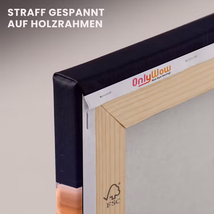 Leinwandbild - Raumfahrzeug – Start – Sterne - Ruimtevaartuig - Lancering - Sterren canvas 2cm klein