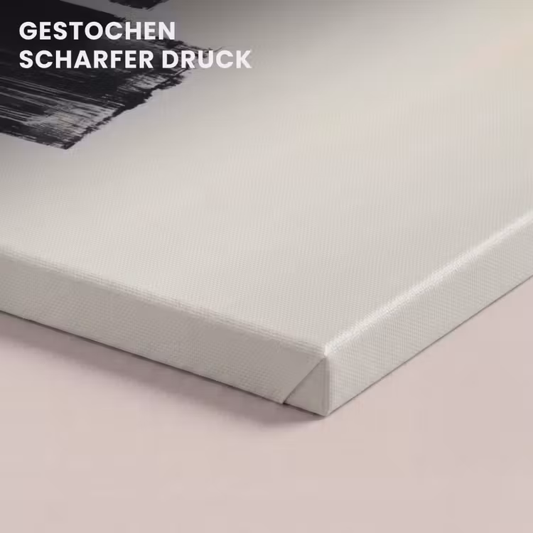 Rechthoeken - Penseelstreken - Abstract - Zwart canvas 2cm klein -closeup_print_DE