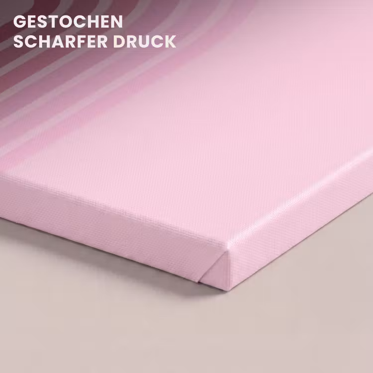 Regenboog - Roze - Abstract - Modern - Minimalistisch canvas 2cm klein -closeup_print_DE