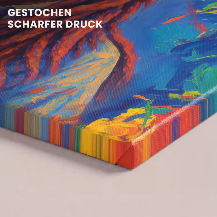 Regenboogkleuren - Man - schilderij canvas 2cm klein -uniquesellingpoint_afwerking-onlywow_DE