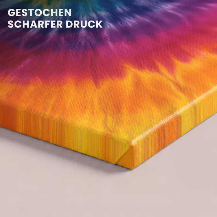 Regenboogkleuren - Spiraal - Kleurrijk canvas 2cm klein -closeup_print_DE