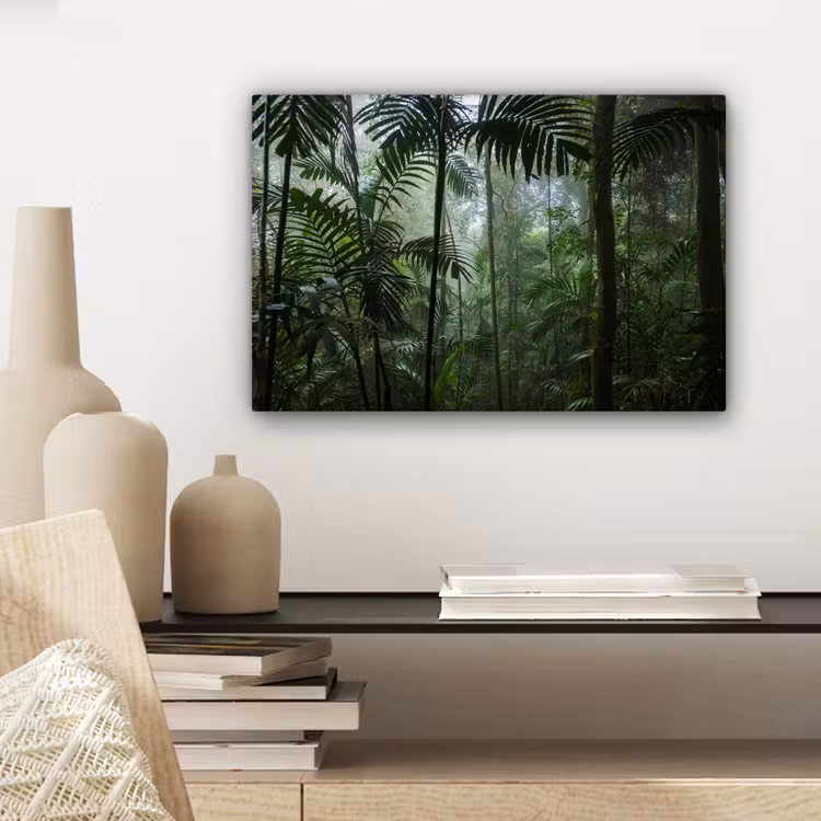 Regenwoud - Tropisch - Jungle - Bomen - Planten canvas 2cm klein -sfeer6
