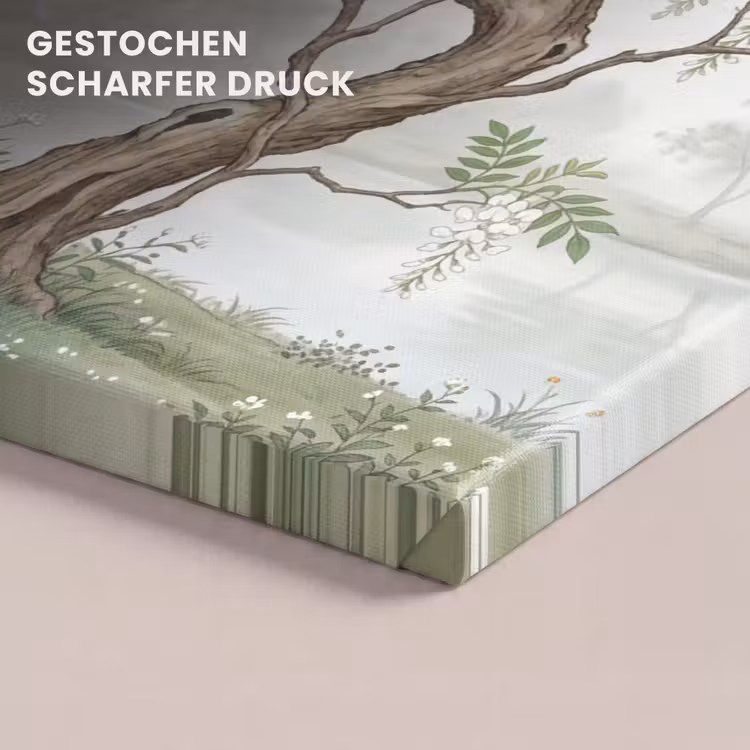 Reiger - Landschap - Groen canvas 2cm klein -uniquesellingpoint_afwerking-onlywow_DE