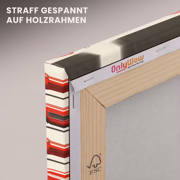 Raceauto - Retro - Rood canvas 2cm klein 34 -uniquesellingpoint_afwerking-onlywow_DE