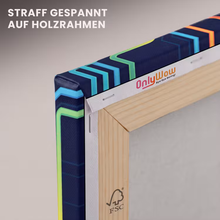 Retro - Abstract - Neon canvas 2cm klein -uniquesellingpoint_afwerking-onlywow_DE