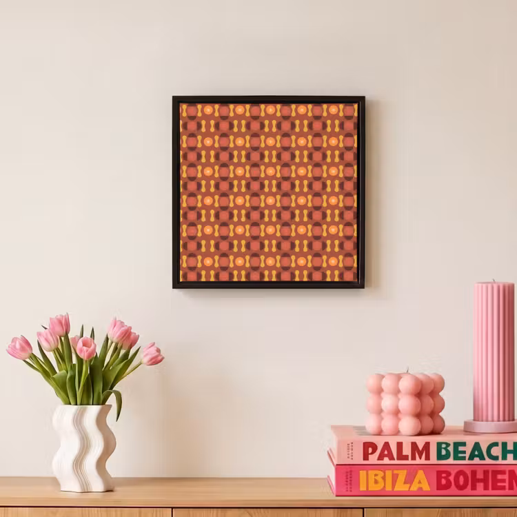 Retro - Disco - Hippie Canvas met baklijst klein 1124 -atmosphere_sfeer1_global