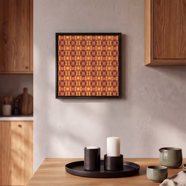 Retro - Disco - Hippie Canvas met baklijst klein 1124 -atmosphere_sfeer2_global
