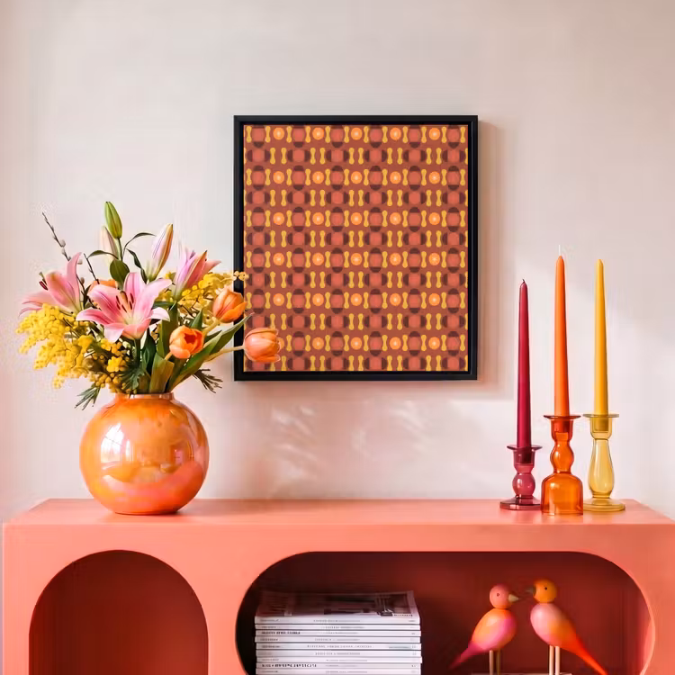 Retro - Disco - Hippie Canvas met baklijst klein 1124 -atmosphere_sfeer3_global