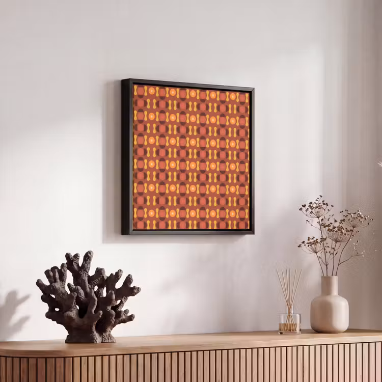 Retro - Disco - Hippie Canvas met baklijst klein 1124 -atmosphere_sfeer4_global