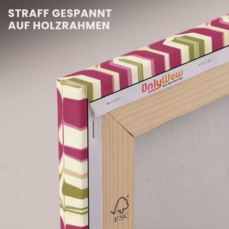 Retro - Floraal - Paars canvas 2cm klein 34 -uniquesellingpoint_afwerking-onlywow_DE