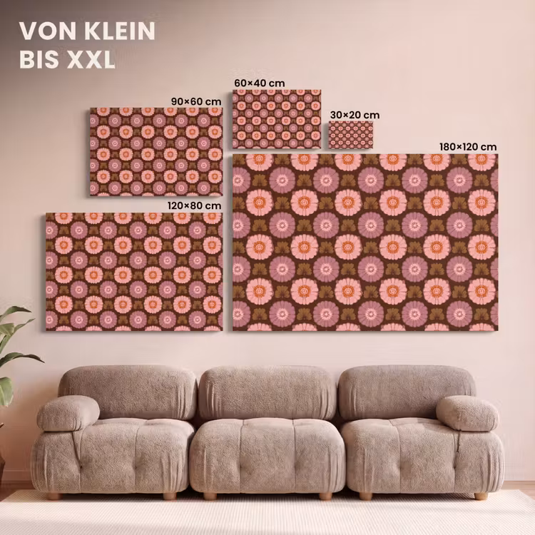 Retro - Madelief - Roze canvas 2cm klein 34 -Xsfeer8_DE