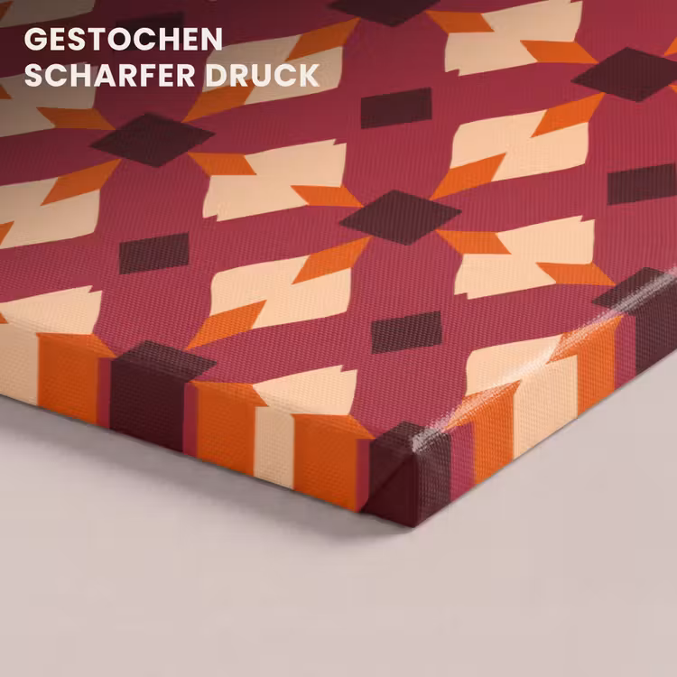 Retro - Patroon - Kleurrijk canvas 2cm klein 34 -closeup_print_DE