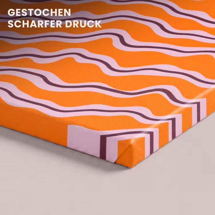 Retro - Golvend - Oranje canvas 2cm klein 34 -closeup_print_DE
