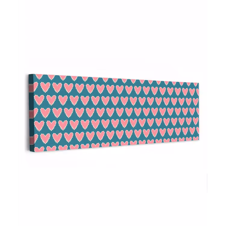 Retro - Hartjes - Patroon canvas 2cm klein 828 -z3d