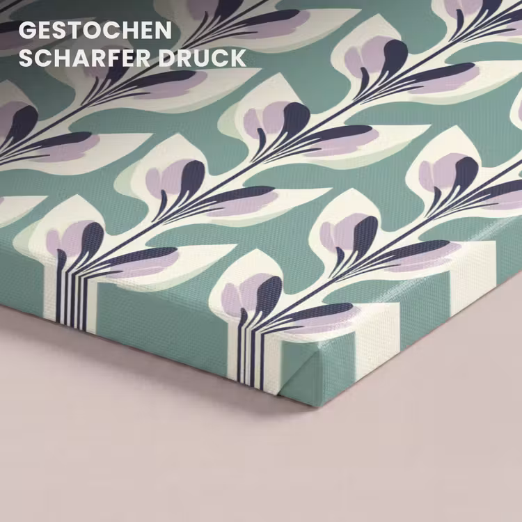 Retro - Modern - Groen canvas 2cm klein 34 -closeup_print_DE