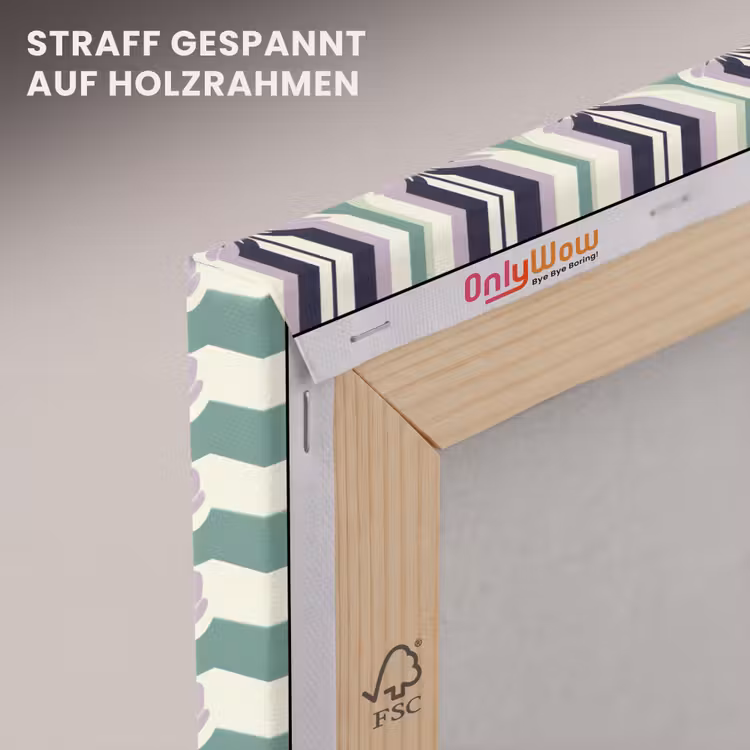 Retro - Modern - Groen canvas 2cm klein 34 -uniquesellingpoint_afwerking-onlywow_DE