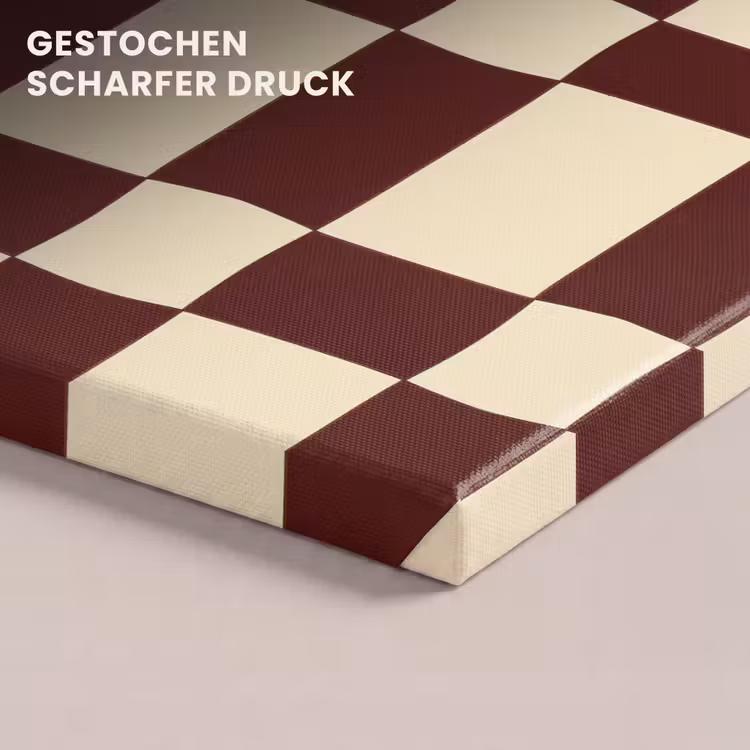 Retro - Patroon - Bruin canvas 2cm klein 34 -closeup_print_DE