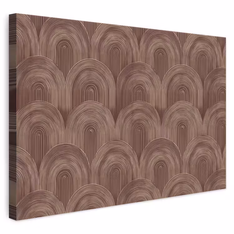 Ritmisch - Effect - Bruin canvas 2cm klein 34 -3d