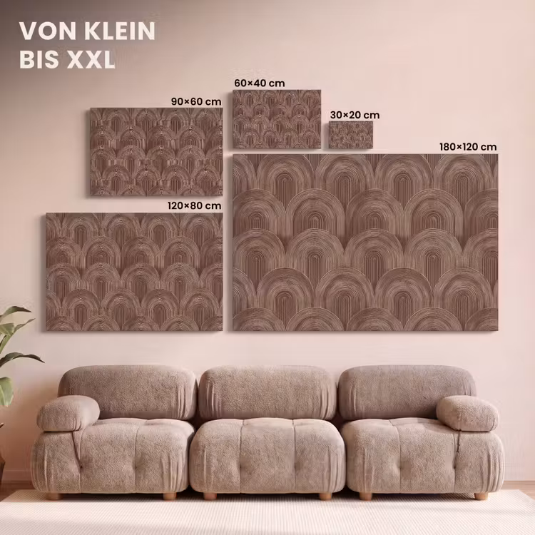 Ritmisch - Effect - Bruin canvas 2cm klein 34 -Xsfeer8_DE