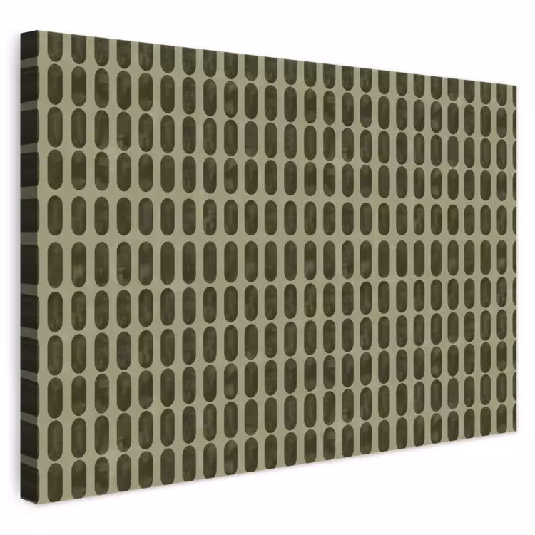 Ritmisch - Effect - Groen canvas 2cm klein 34 -3d